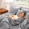 Bare Home 100% Organic Cotton Percale Sheet Set (Queen, Light Grey)