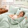 Bare Home 100% Organic Cotton Percale Sheet Set (Queen, Willow)