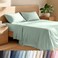 Bare Home 100% Organic Cotton Percale Sheet Set (Queen, Willow)