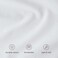 Bare Home 100% Organic Cotton Percale Fitted Sheet (Twin, White)
