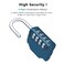 Zhege Combination Lock, 4 Digit Combination Padlock Outdoor (Peacock Blue)