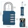 Zhege Combination Lock, 4 Digit Combination Padlock Outdoor (Peacock Blue)