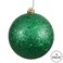 Vickerman 6" Green Sequin Ball Ornament, 4 Per Bag