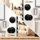 Probrico Entry Door Knobs Lock Set and Single Cylinder Deadbolt Combination Set, Entry Door Locksets with Deadbolt Same Key Flat Black (3 Pack), Keyed Alike