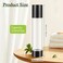 Mirrline 6 Pack 120ML/4oz Airless Pump Bottles Refillable Vacuum Pump Dispenser Plastic Cosmetic Container for Makeup Foundation Moisturizer Shampoo Toiletry
