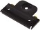 Hardware Essentials 852505 Black Swinging Door Latch, 4'