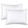 Flxxie 2 Pack Zippered Satin Standard Pillowcases, White
