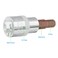 Focmkeas 2PCS 3/8" Drive H6(6mm) Hex Bit Socket, 1.9" Length