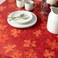 Benson Mills Poinsettia Scroll Printed Rectangle Fabric Table Cloth, Winter, Holiday and Christmas Tablecloth (60" X 120" Rectangular, Red)