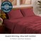 Mellanni Iconic 4-Piece, Ultra Soft Sheet Set (Queen, Brick Red)