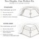 Mellanni Iconic 4-Piece, Ultra Soft Sheet Set (Queen, Laced Sky Blue)