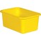 Teacher Created Resources Yellow Small Plastic Storage Bin