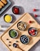 Famiware Ceramic Soy Sauce Dish, 2.1oz Dipping Bowl Set of 6, Deep Forest