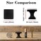 Koofizo 10 Pack Oil Rubbed Bronze Cabinet Knobs Square Single Hole Pull K09