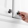 Koofizo 10 Pack Oil Rubbed Bronze Cabinet Knobs Square Single Hole Pull K09