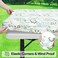 Misaya Rectangle Vinyl Tablecloth 6 Foot Elastic Fitted Table Cover