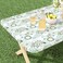 Misaya Rectangle Vinyl Tablecloth 6 Foot Elastic Fitted Table Cover