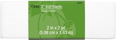 Dritz Notions Elastic Knit 2"x2yd White