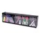 Deflecto Tilt Bin Interlocking Multi-Bin Storage Organizer, 5 Sections, 23.63" X 5.25" X 6.5", Black/Clear