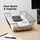 Staples Front-Loading Letter Tray, Black Steel, Stackable