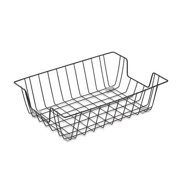 Staples Front-Loading Letter Tray, Black Steel, Stackable
