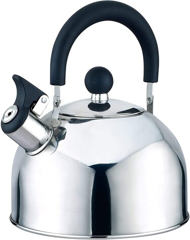 J&v textiles Stainless Steel Whistling Tea Kettle, 2.5-Quart