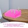 Cabilock 40 Slots Lipstick Organizer Pink Plastic Makeup Display