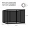 Bps 10' X 10' Gazebo Universal Netting Screen Replacement, Black