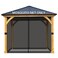 Bps 10' X 10' Gazebo Universal Netting Screen Replacement, Black