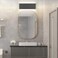 Aipsun 15.7" Modern Vanity Light Black Bathroom Light Fixture Over Mirror