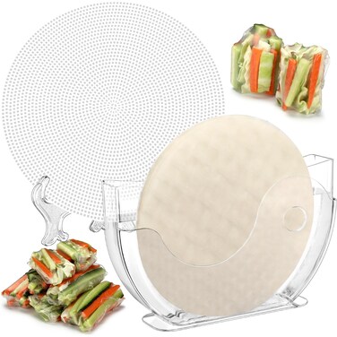 SiliFine Rice Paper Water Bowl Spring Roll Making Kit