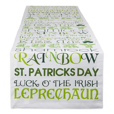 Dii St. Patrick's Day Collection Tabletop, Table Runner, 14X108, St. Patrick's Day