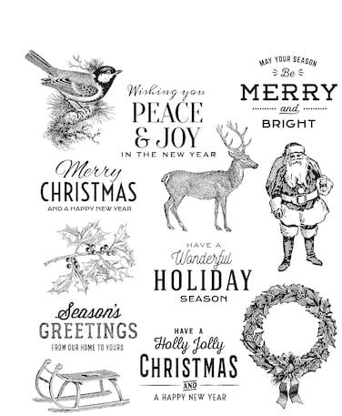 Stampers Anonymous Clingstamp Th Festive Overlay, None