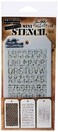 Stampers Anonymous Spathmst.8 Tim Holtz Mini 8 Layering Stencil