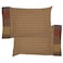 VHC Brands Rustic Bedding Ridge Cotton Patchwork Plaid Standard Pillow Case Set of 2, Cedar Green