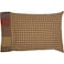 VHC Brands Rustic Bedding Ridge Cotton Patchwork Plaid Standard Pillow Case Set of 2, Cedar Green