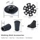 Jjzs Walking Stick Tips Rubber Hiking Pole Trekking Pole Tips Replacement 4PCS
