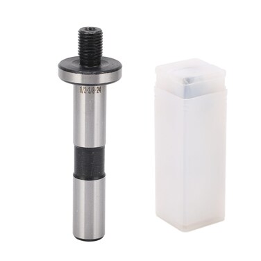 Eujgoov 1/2in Shank to 3/8in-24 Threaded Drill Chuck Arbor Replacement for Lathe Machine Tool with Storage Box
