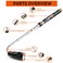 Vibelite Magnetic Pickup Tool with LED, Telescoping Magnet Flashlight, Black