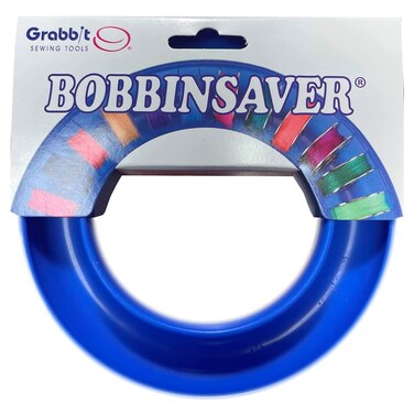 BobbinSaver Sewing Machine Bobbin Organizer - Holds 20+ Bobbins - Blue