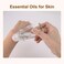 Newzoll 4 Pack 50ML Clear Glass Roller Bottles for Essential Oils