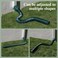Gutterlix 3 Pack Flexible Gutter Downspout Extensions Extendable from 21" to 67", Downspout Extender Comes with Adapters, Thickened Down Spout Drain Extension for Rainwater Drainage(Green)