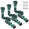 Gutterlix 3 Pack Flexible Gutter Downspout Extensions Extendable from 21" to 67", Downspout Extender Comes with Adapters, Thickened Down Spout Drain Extension for Rainwater Drainage(Green)