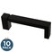 Franklin Brass Asymmetric Notched (10-Pack) Cabinet Handles 3" Hole to Hole Matte Black Kitchen Cabinet Pulls Drawer Handles Cabinet Hardware Dresser Drawer Pulls P40822K-Fb-C