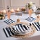 Fun Express Navy &amp; White Striped Paper Dinner Plates - 25 Pieces