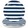 Fun Express Navy &amp; White Striped Paper Dinner Plates - 25 Pieces