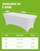 Pureegg Spandex Tablecloth 6FT 2 Pack White