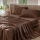 MooMee Sheet Set 100% Washed Cotton Lived-in Extra Deep Pocket Queen