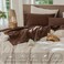 MooMee Sheet Set 100% Washed Cotton Lived-in Extra Deep Pocket Queen