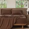 MooMee Sheet Set 100% Washed Cotton Lived-in Extra Deep Pocket Queen